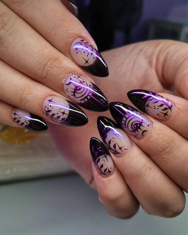 Dark Purple Nails