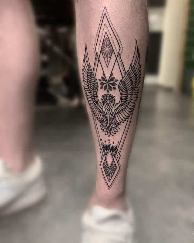 Eagle Geometric Tattoo