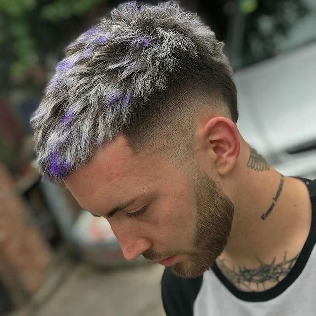 Edgar Haircut with Frosted Tips