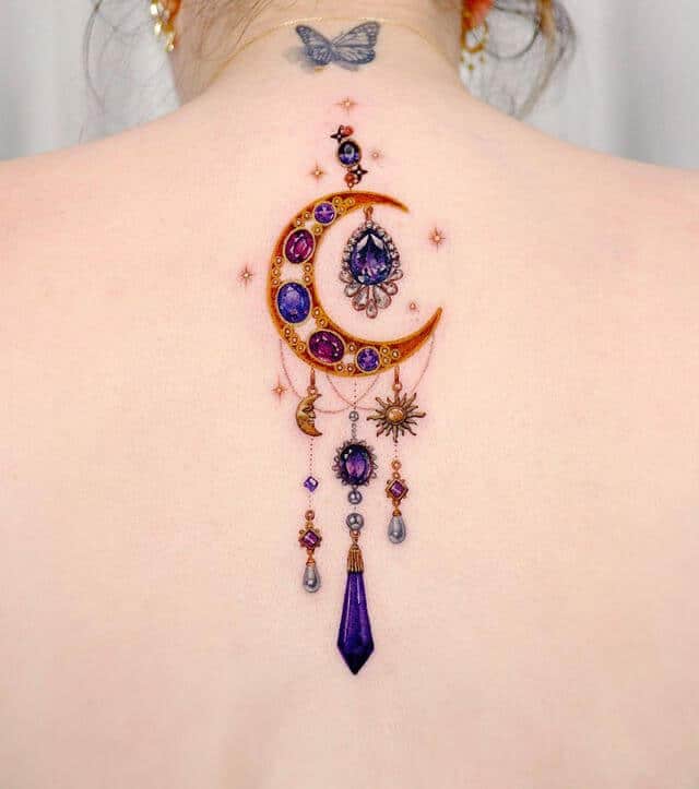 Jewelry Design Back Tattoo For Women
