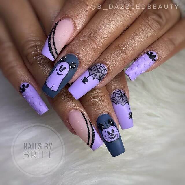 Mickey Nails For Halloween