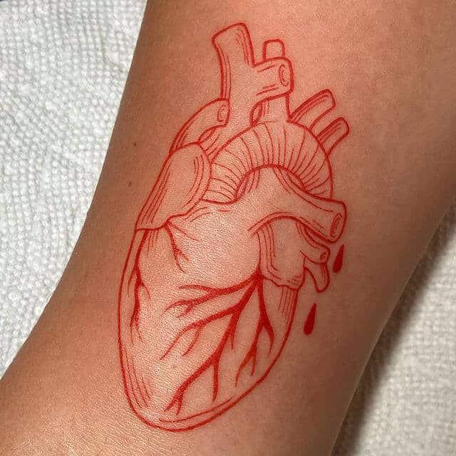 Red Heart Tattoo