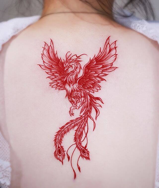red phoenix tattoo
