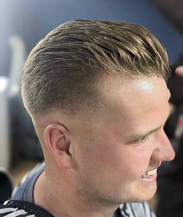 Slicked Back Drop Fade