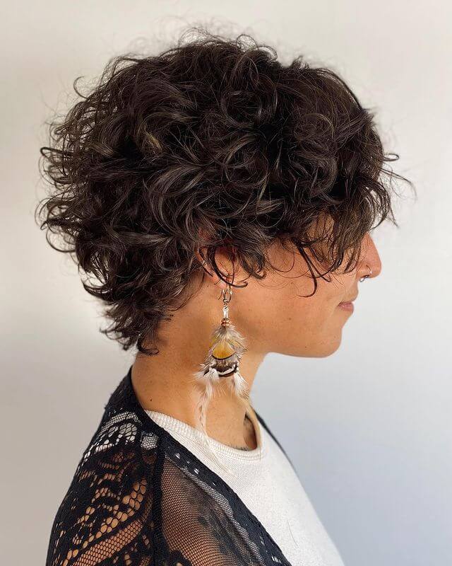 Wolf Cut Curly Bixie