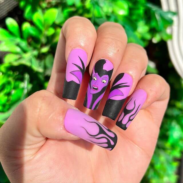 disney purple nails