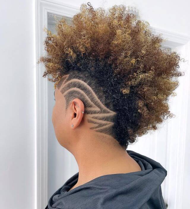 Edgy Afro Tapered Haircut