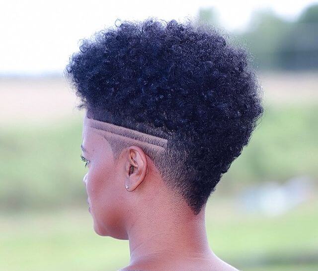 mini afro taper haircut