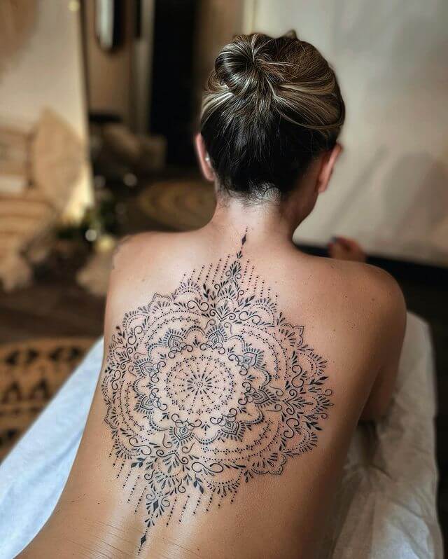 ornament back tattoo