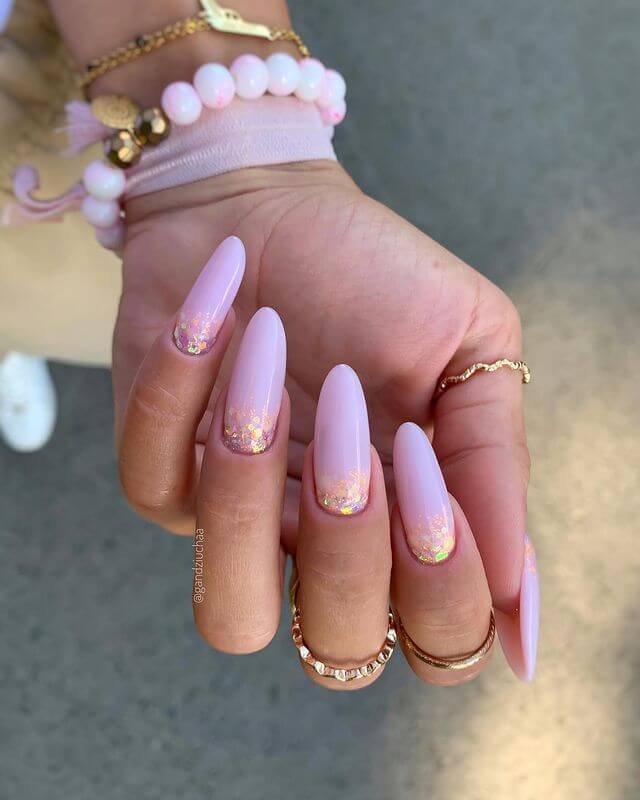 pink princess nails