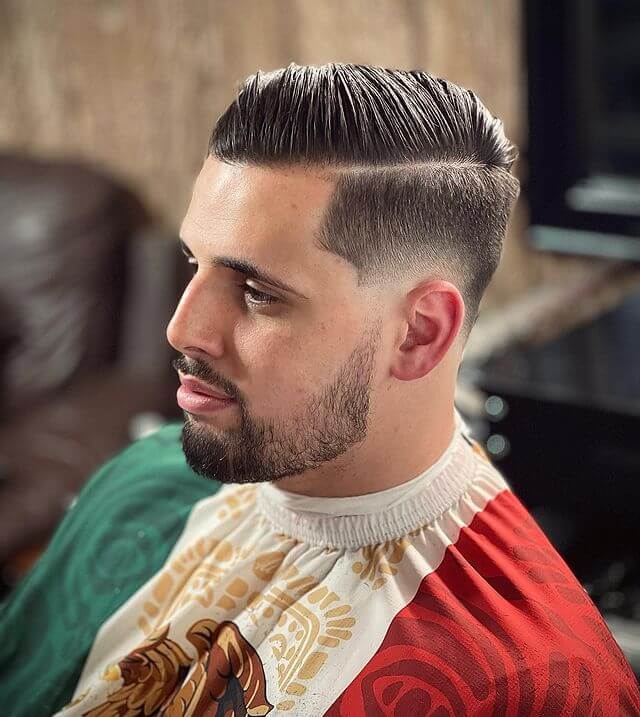 side part drop fade haircut
