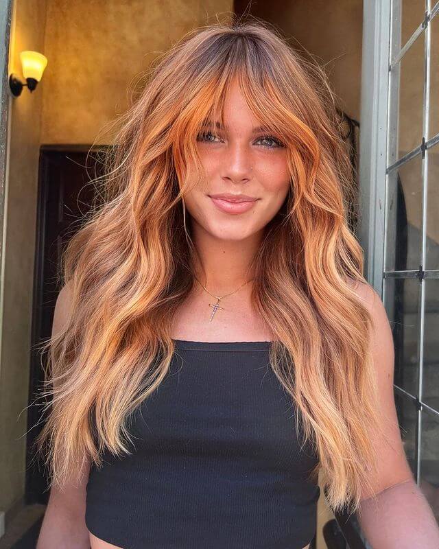 Ash Copper Blonde Highlights