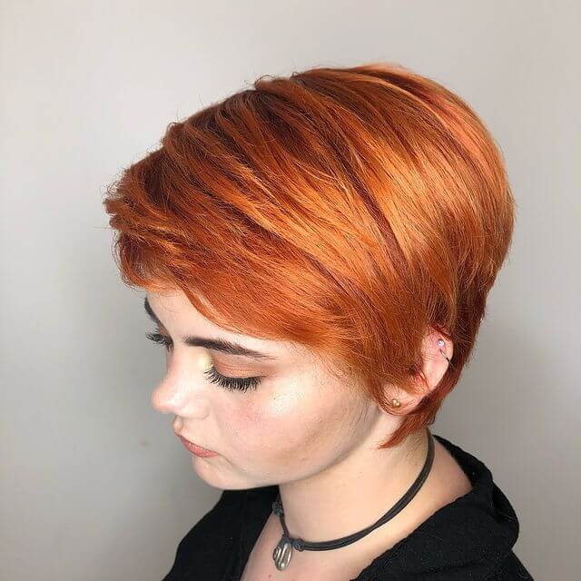 Copper Spiky Pixie