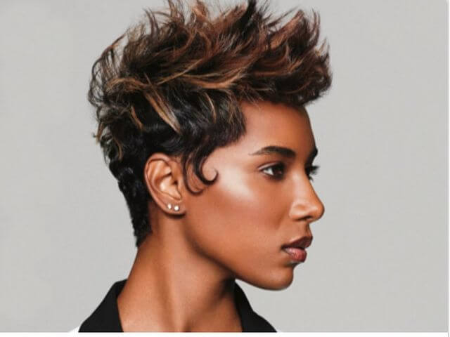 Frosted Tips Spiky Hairstyle