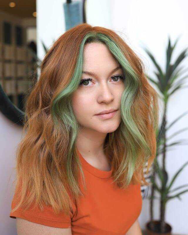 Jade money piece e girl hair