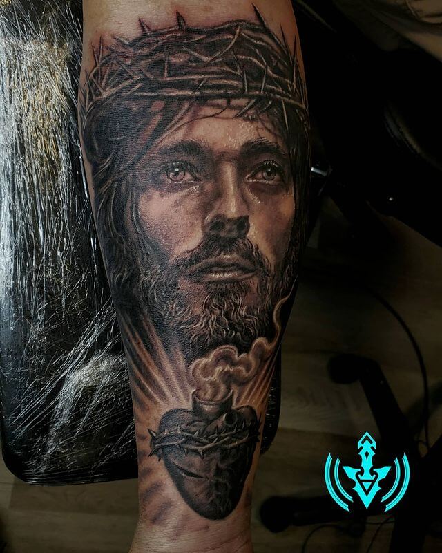 Jesus Sacred Heart Tattoo