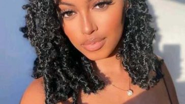 Side Swept Butterfly locks bob.