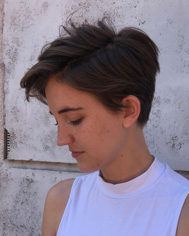 Side part pixie
