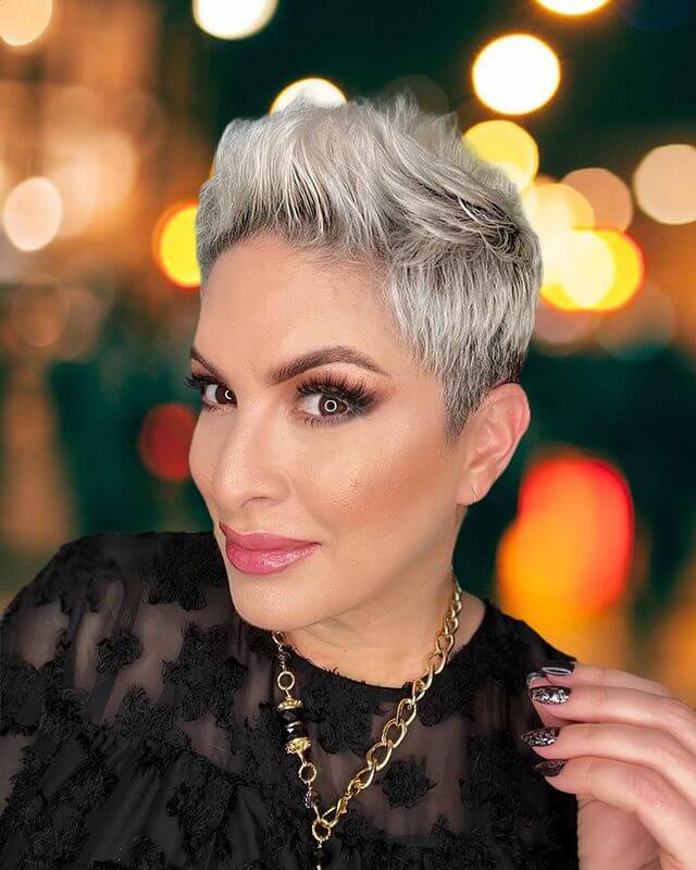 Spiky Hairstyle For Women Over 40
