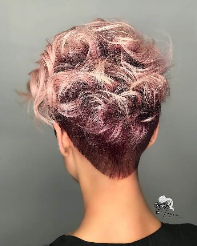 Spiky Pixie With Pink Highlights