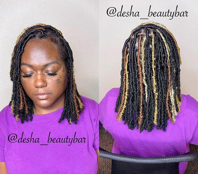 mixed color butterfly locks