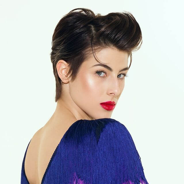pompadour pixie haircut