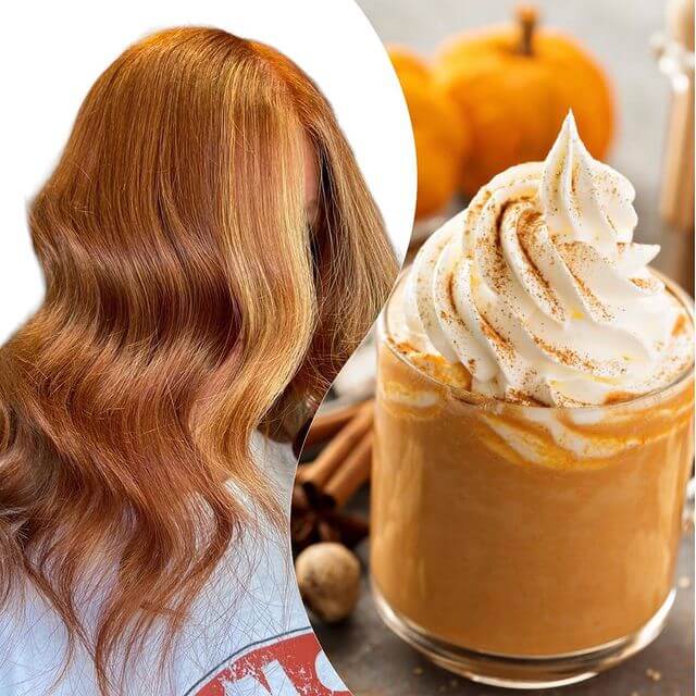 pumpkin latte hair color