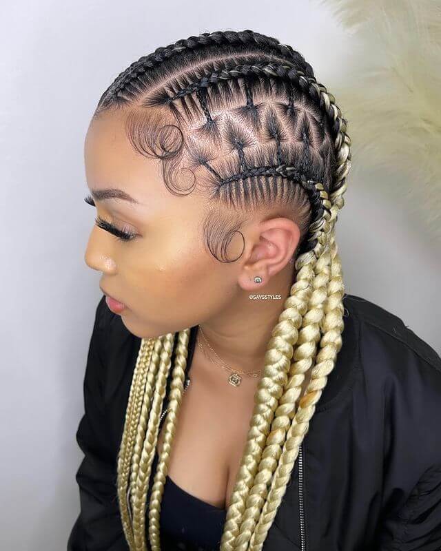blonde braids