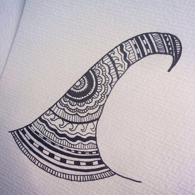 tribal wave tattoo