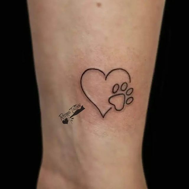 Small Heart with paw