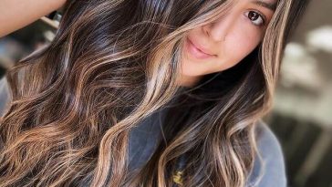 cinnamon toast balayage on black hair