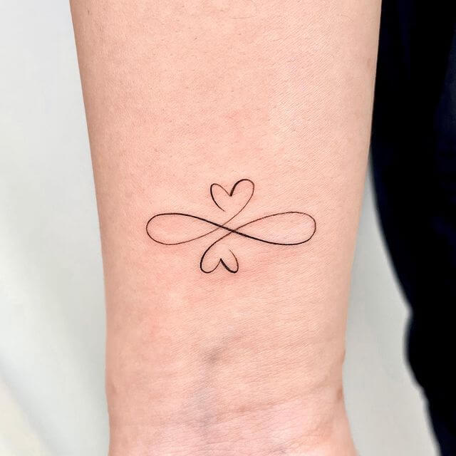 infinity heart tattoo