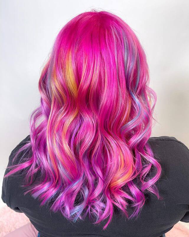 Multicolored Ombre Hair