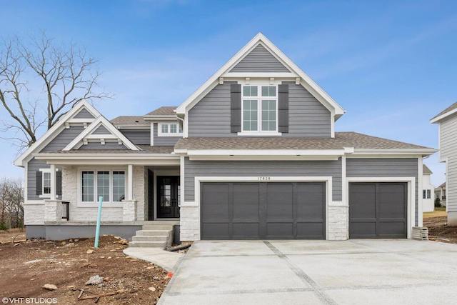 Light gray house color brown roof