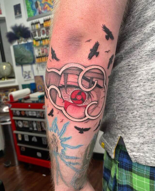Akatsuki cloud tattoo