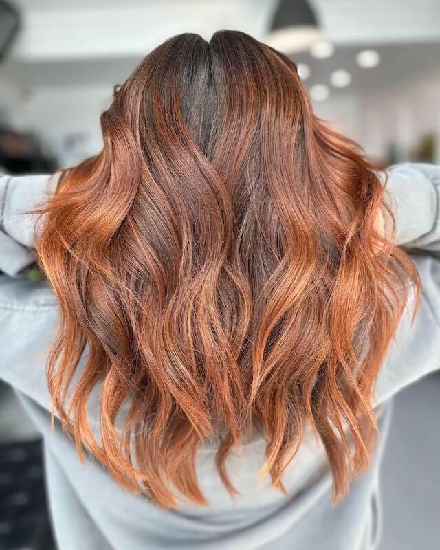 Black and Ginger Balayage