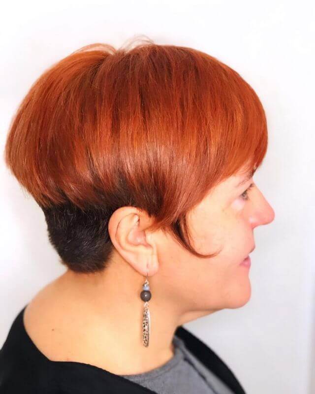 Copper Bixie with Undercut