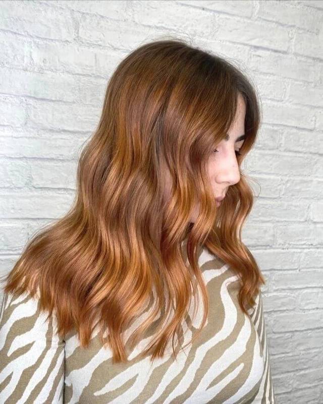 ginger brown hair