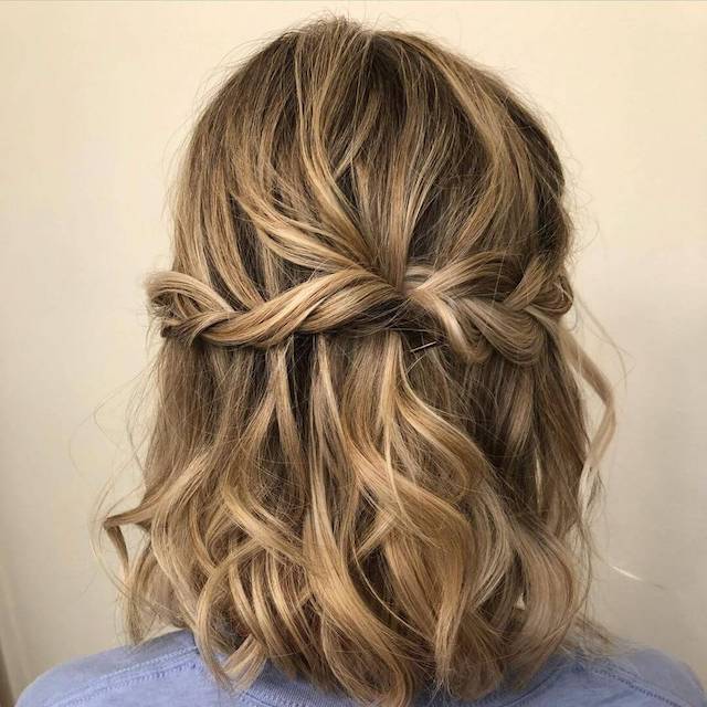 Half-up half-down twist