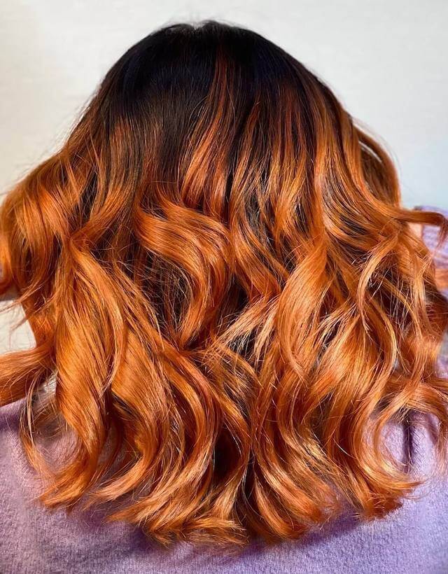 Metallic Ginger Hair