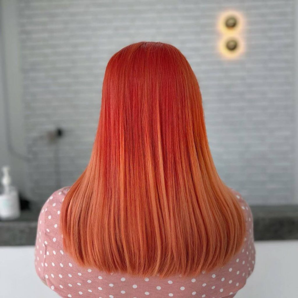 Orange Ombre hair