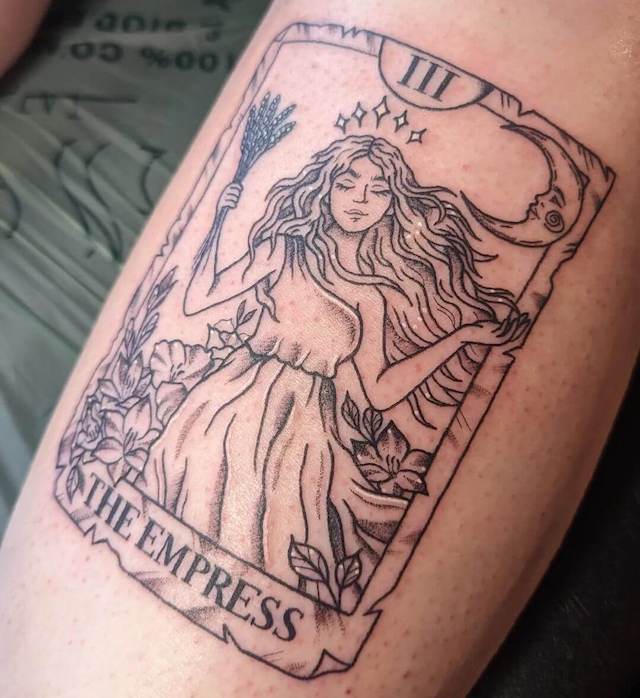 The Empress tarot card tattoo