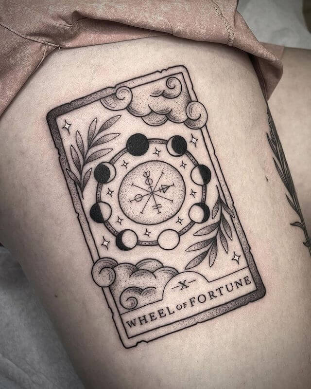 The Wheel of Fortune card tattoo