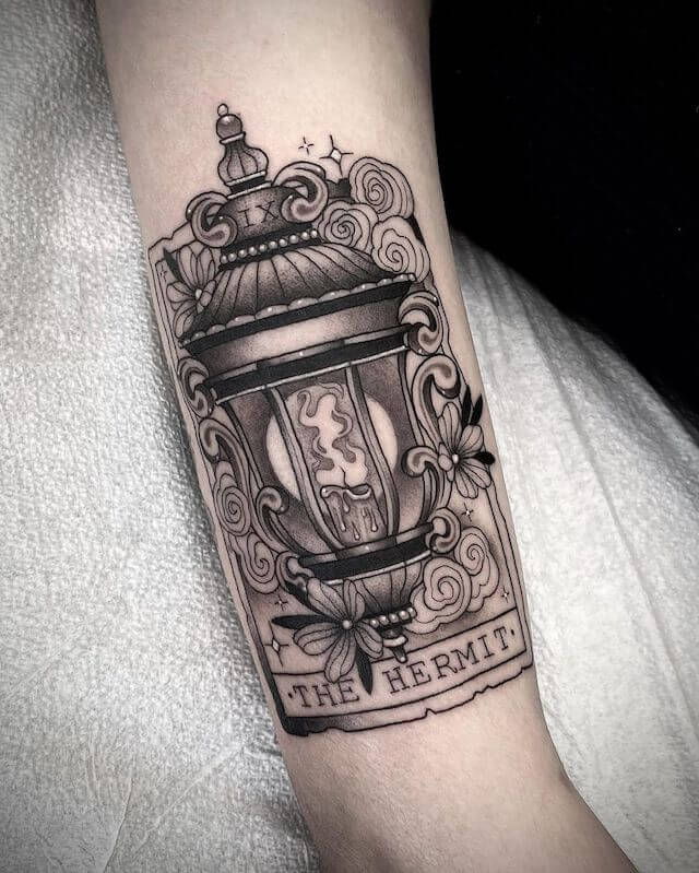 The hermit tarot tattoo