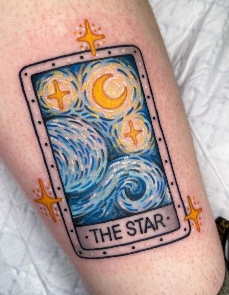 The star tarot tattoo
