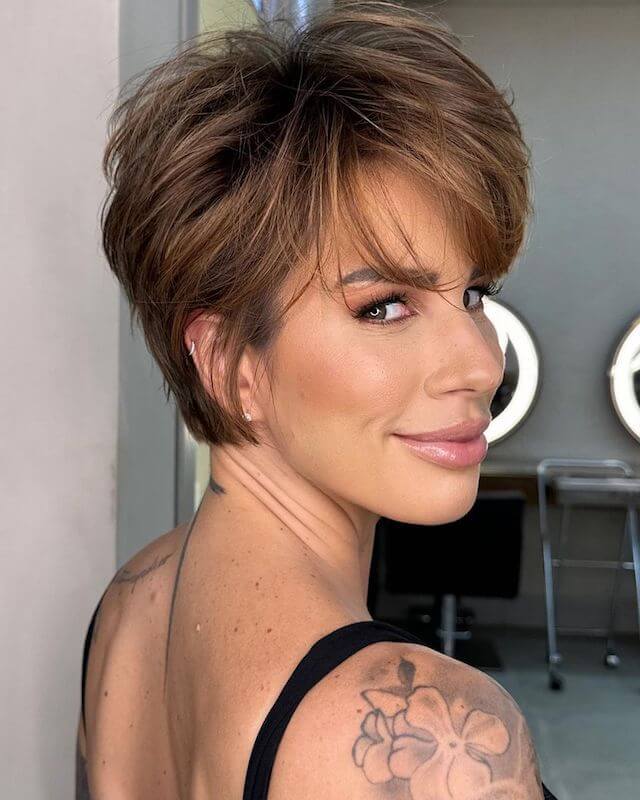 Voluminous Pixie Cut