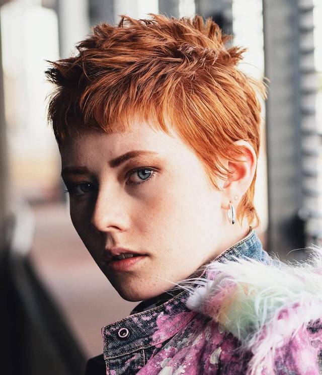 feminine spiky pixie hair cut