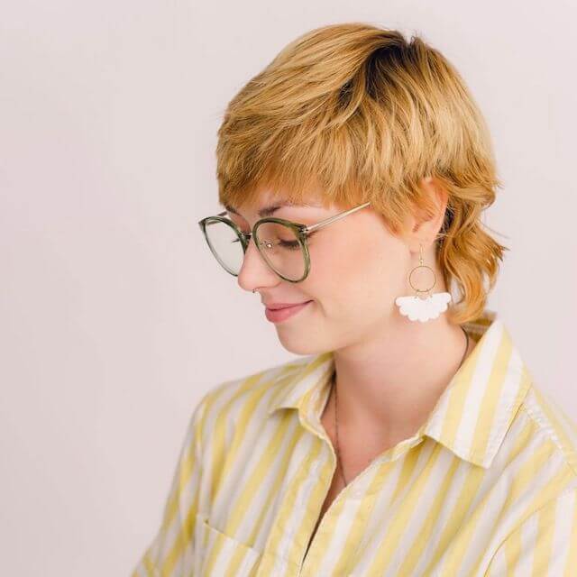 Feminine wolf cut