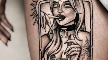 queen of wands tattoo