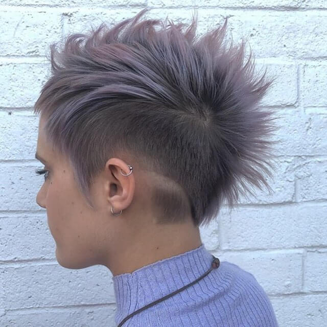 spiky pixie with side undercut